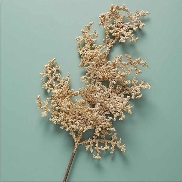 anthropologie glittering berry gold spray Holiday Christmas Decor Anthro Home - Picture 2 of 4